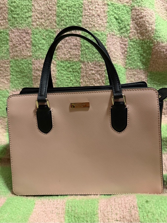kate spade Handbags - kate spade Blush and Black Double-Handle Satchel